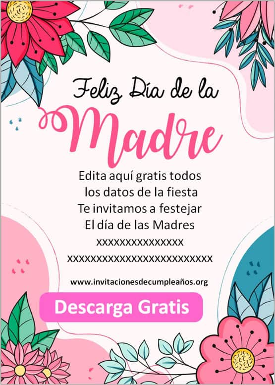 invitación de noche de mamás